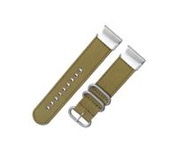 Bracelet de montre de nylon 22/26mm Compatible avec Garmin Fenix 8/7 7X Pro/6 6X Pro/5 5X Plus/Epix Pro/Forerunner 965(Green-Silver,22mm)