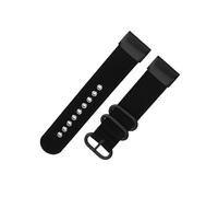 Bracelet de montre de nylon 22/26mm Compatible avec Garmin Fenix 8/7 7X Pro/6 6X Pro/5 5X Plus/Epix Pro/Forerunner 965(Black-Black,26mm)