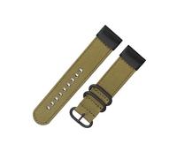 Bracelet de montre de nylon 22/26mm Compatible avec Garmin Fenix 8/7 7X Pro/6 6X Pro/5 5X Plus/Epix Pro/Forerunner 965(Green-Black,26mm)