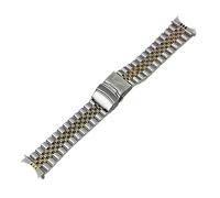Bracelet de montre de plongée en acier inoxydable, 3 styles, 22 mm, compatible avec CASIO MDV107-1A/MDV106-1A, avec logo(Middle gold Five)