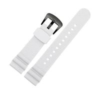 Bracelet de montre de plongée en caoutchouc 22 mm compatible avec SKX007 PROSPEX SRP777J1 n° 5, bracelet de montre sport en silicone for homme, adapté à un usage quotidien(J06 white-black)