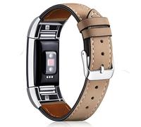 Bracelet de montre de rechange en cuir pour Aisports Fitbit Charge 2 - Bracelet réglable Matte Brown