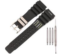 Bracelet de montre de rechange en silicone de 24 mm compatible avec Citizen Promaster Aqualand Duplex | Bracelet étanche de qualité plongée pour JP2008-06E, JP1080-55L et modèles de largeur