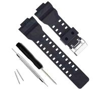 Bracelet de Montre de Remplacement en résine Naturelle pour Montre pour Homme - Compatible avec modèles G-Shock GD120/GA-100/GA-110/GA-100C (Camouflage-Black)