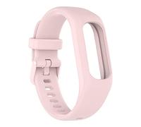 Bracelet de Montre de Sport Compatible pour Garmin Vivosmart 5, Bracelet en Silicone Souple, Accessoires de Remplacement de Bracelets de Montre Intégrés (Rose)