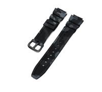 Bracelet de montre de sport en caoutchouc souple de 18 mm compatible avec Casio W-218H AE1200/1000W/1300 W-800H 216H 735H, 18MM_SILVER BUCKLE, Acétate, Pas de pierre précieuse