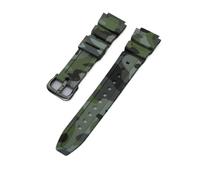 Bracelet de montre de sport en caoutchouc souple de 18 mm compatible avec Casio W-218H AE1200/1000W/1300 W-800H 216H 735H, 18MM_SILVER BUCKLE, Acétate, Pas de pierre précieuse