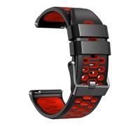 Bracelet de montre de sport en silicone bicolore de 24 mm, étanche et résistant à la poussière, compatible avec la Garmin Venu X1.(B)