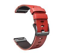 Bracelet de montre de style officiel de 26 mm pour Garmin Fenix 5 5X Plus 6 6X Pro 3HR Mk2 D2 Bracelet en cuir véritable à dégagement rapide, 26mm Fenix 6X 6XPro, Standard, Standard