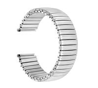Bracelet de montre élastique en acier inoxydable 12 mm, 14 mm, 16 mm, 18 mm, 20 mm, métal doré, for homme et femme, accessoires de montre(Silver,16mm)