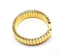 Bracelet de montre élastique en acier inoxydable doré for homme et femme, 12 mm, 14 mm, 16 mm, 18 mm, 20 mm, 22 mm(Gold,22mm)
