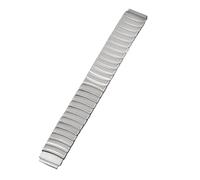 Bracelet de montre élastique en métal 12 mm, 14 mm, 18 mm, en acier inoxydable, extensible, argenté, for hommes et femmes(Type-1,14mm)
