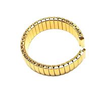 Bracelet de montre élastique extensible en acier inoxydable, 12 mm, 14 mm, 16 mm, 18 mm, 20 mm, 22 mm, universel, en métal, argent et or(Gold,22mm)