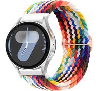 Bracelet de montre élastique tressé 20 mm 22 mm pour Samsung Galaxy Watch 7/6/5/4/FE 40 mm 44 mm/Watch 6&4 Classic 42 mm 46 mm 43 mm 47 mm/5 Pro 45 mm/3 41 mm/Active 2, bracelet en nylon pour Garmin