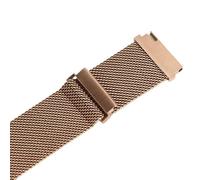 Bracelet de Montre en Acier Inoxydable 18 mm, Maille Tissée Respirante, Compatible GT2, Or Rose