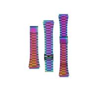 Bracelet De Montre En Acier Inoxydable, 18mm, Adapté À For Casio A158 A159 A169 B650 AQ-230 LA-680 AE1200 LA-670 F91W F84 SGW400, Bracelet De Montre En Métal Massif(Seven three-beads,18mm)