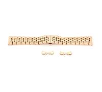 Bracelet de montre en acier inoxydable à longueur réglable, bracelet de rechange en or rose pour montres automatiques, à quartz et intelligentes, avec outil de réglage du bracelet (vingt-quatre)