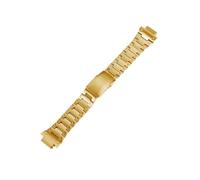 Bracelet de montre en acier inoxydable adapté for casio GW-B5600 DW5600/M5610/GMW-B5000/GA2100/GM-2100 GM5600 Bracelet de montre en métal Bracelet en acier(Gold,For GA2100 GA2110)