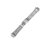 Bracelet de montre en acier inoxydable adapté for casio GW-B5600 DW5600/M5610/GMW-B5000/GA2100/GM-2100 GM5600 Bracelet de montre en métal Bracelet en acier(Silver,For GA2100 GA2110)