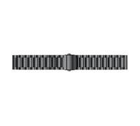 Bracelet de montre en acier inoxydable - Ajustement confortable et sûr Black 22 mm
