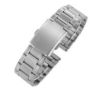Bracelet de montre en acier inoxydable, bracelet interchangeable unisexe, boucle pliante réglable