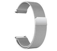 Bracelet de montre en acier inoxydable, bracelet magnétique universel de 18 mm, bracelet de rechange en maille métallique pour Zenwatch 2 3,7 cm, pour Fossil Sport 41 mm pour Withings Activite (argent