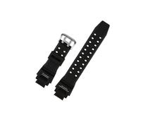 Bracelet de montre en acier inoxydable Compatible avec Casio GW1100 GA1000 GW4000 G1400 GWA1000fc hommes sport bracelet(Black silver)