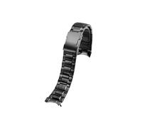 Bracelet de montre en acier inoxydable for homme 22mm avec boucle déployante Compatible avec Casio EDIFICE Série ECB-900(Black)