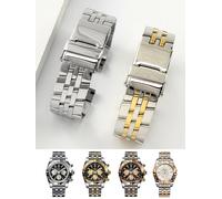 Bracelet de montre en acier inoxydable massif pour hommes, pour Breitling Avengers Super Challenger Aviation, chronométrage mécanique 20 22 24mm