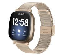 Bracelet de montre en acier inoxydable pour Fitbit Versa 3 / Sense Or