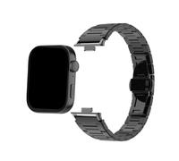 Bracelet de montre en acier inoxydable Pour Huawei Watch Fit3 Fit4 Fit4Pro, connecteurs spécialisés(Black,For Fit4+case)