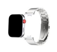 Bracelet de montre en acier inoxydable Pour Huawei Watch Fit3, Fit4, Fit4Pro, étui de protection, ceinture(Silver,For Fit4+case)