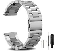 Bracelet de montre en acier inoxydable - TRAHOO - Libération rapide - 16mm, 18mm, 20mm, 22mm, 24mm - Argent