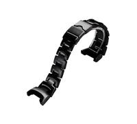 Bracelet de montre en alliage de titane/silicone modifié Compatible avec Casio PRG-240 PRG130 PRG-130Y PRW-1500(Black titanium)