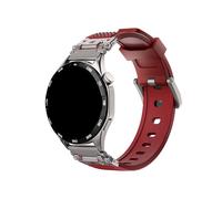 Bracelet de montre en caoutchouc 22mm 20mm Compatible avec Huawei GT5 4 46mm/Amazfit Balance GTR4/Samsung Galaxy 7 6 54(Titanium red,For Huawei GT4 46mm)