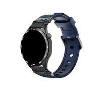 Bracelet de montre en caoutchouc 22mm 20mm Compatible avec Huawei GT5 4 46mm/Amazfit Balance GTR4/Samsung Galaxy 7 6 54(Black Blue,22mm)