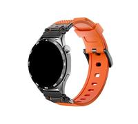 Bracelet de montre en caoutchouc 22mm 20mm Compatible avec Huawei GT5 4 46mm/Amazfit Balance GTR4/Samsung Galaxy 7 6 54(Black orange,For Huawei GT4 46mm)