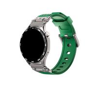 Bracelet de montre en caoutchouc 22mm 20mm Compatible avec Huawei GT5 4 46mm/Amazfit Balance GTR4/Samsung Galaxy 7 6 54(Titanium green,20mm)