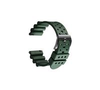 Bracelet de montre en caoutchouc à dégagement rapide 20 mm 22 24 Résistant l'eau et la transpiration Doux confortable(Green S,20mm)