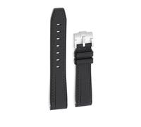 Bracelet de montre en caoutchouc de 20 mm pour Omega x Swatch Black