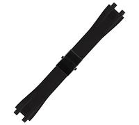 Bracelet de montre en caoutchouc de silicone pour Ulysse Nardin Sports de plein air étanche Bracelet de poignet de remplacement Accessoires de montre Pièces, Black Black Clasp, Acier allié Cuir, Non