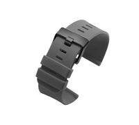 Bracelet de montre en caoutchouc et Silicone, 24mm, adapté au Bracelet Traverse Compatible avec Suunto 7 D5 9, Spartan Sport, HR Baro, en métal(A gray black)