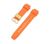 Bracelet de montre en caoutchouc et silicone, compatible avec Casio PROTREK PRG-200 250 260 550 500 PRW-3500 2500 5100, étanche, noir orange(B-Orange03)