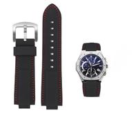 Bracelet de montre en caoutchouc et silicone pour Casio Edifice EFB-680 ECB10YD Bracelet de montre pour homme Ocean Heart EFB680 convexe 12 mm 14 mm, universal, Caoutchouc, Non