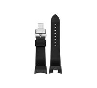 Bracelet de montre en caoutchouc for hommes, Compatible avec Casio G-SHOCK Little Mud King 3rd 5594 GG-B100(Black-silver)