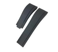 Bracelet de montre en caoutchouc naturel 20 mm pour Yatch Master GMT Bracelet de montre en silicone Beau, Without Buckle, A