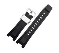 Bracelet de montre en caoutchouc silicone compatible avec Casio G-Shock GST Series GST-W300 210 400G S130 S310 S330 B100(Black-silver B)