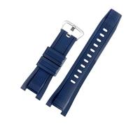 Bracelet de montre en caoutchouc silicone compatible avec Casio G-Shock GST Series GST-W300 210 400G S130 S310 S330 B100(Blue-silver A)
