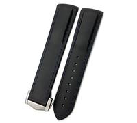 Bracelet de montre en caoutchouc silicone de 19 mm, 20 mm, 21 mm, 22 mm pour Omega AT150 300 De Ville Planet Ocean Watch Bracelet à boucle pointue (couleur : 9, taille : 19 mm), 20 mm