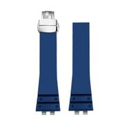 Bracelet de montre en caoutchouc souple Compatible avec Casio GM-B2100 GMC-B2100, étanche, noir et bleu, accessoires de montre GMB2100